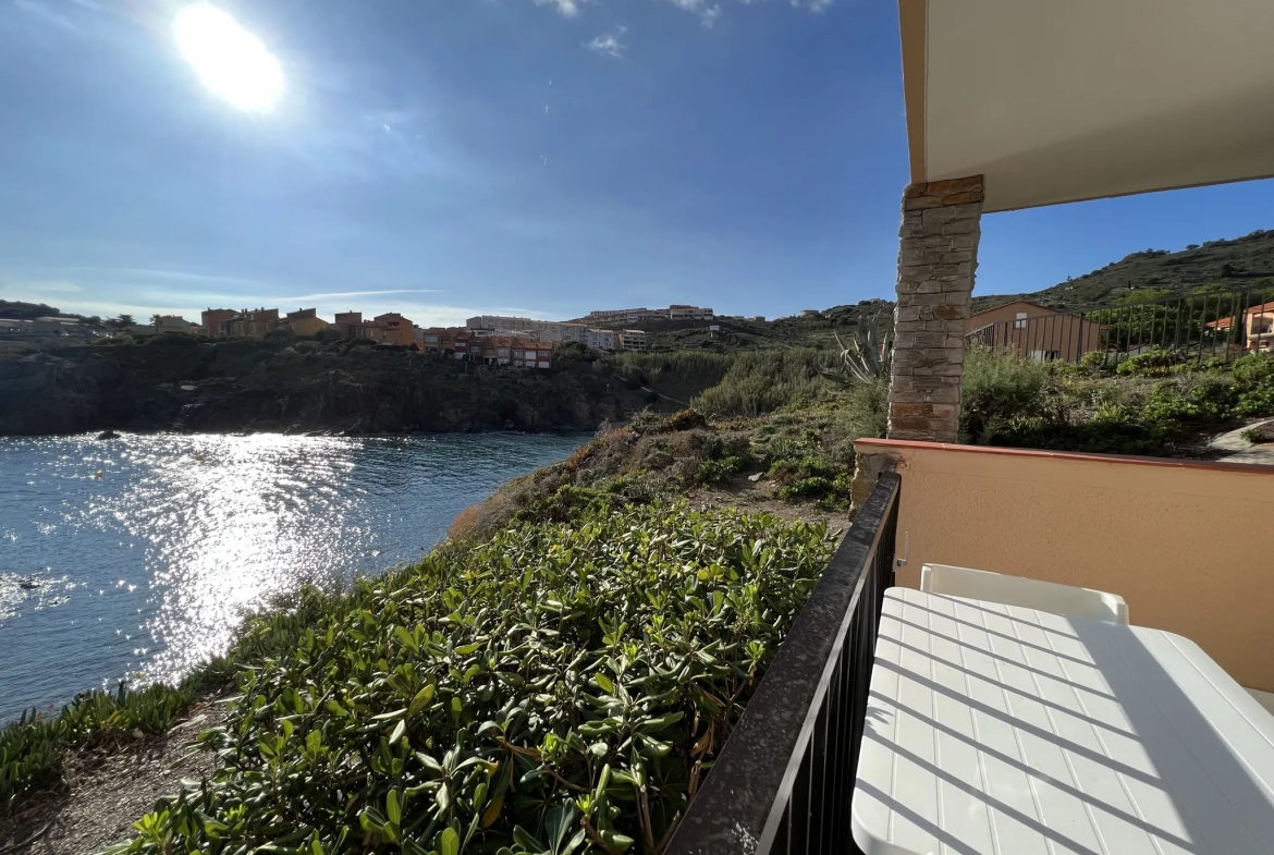 Appartement à vendre vue mer exceptionnelle à Collioure (66) 