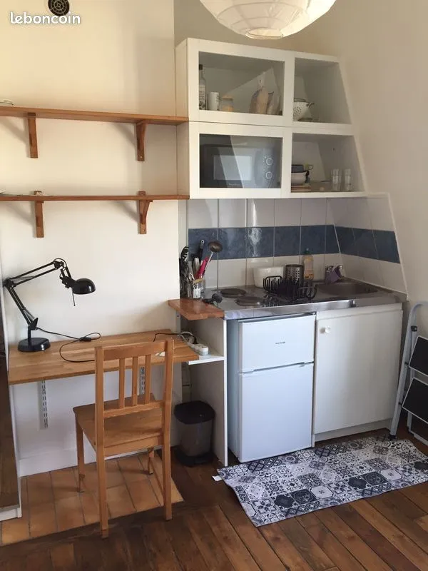 Studio à Pont Cardinet, Paris - 12 m², Ascenseur, Cuisine équipée 