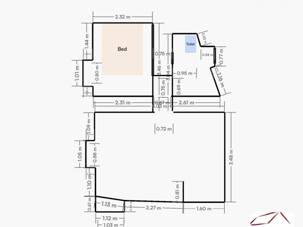 Appartement deux pièces à Magagnosc avec garage 