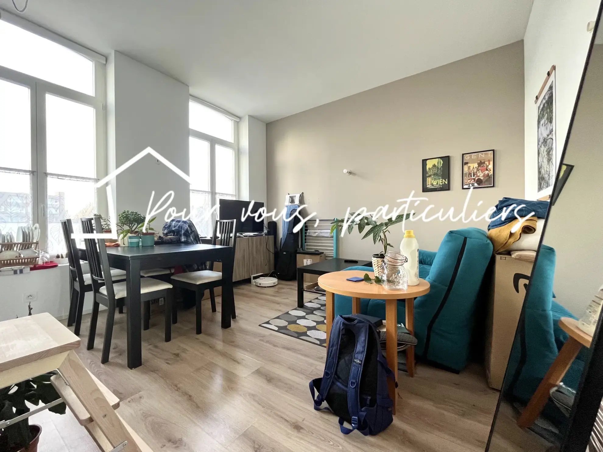 Appartement de 42m2 avec 1 chambre, parking et cave à Croix 