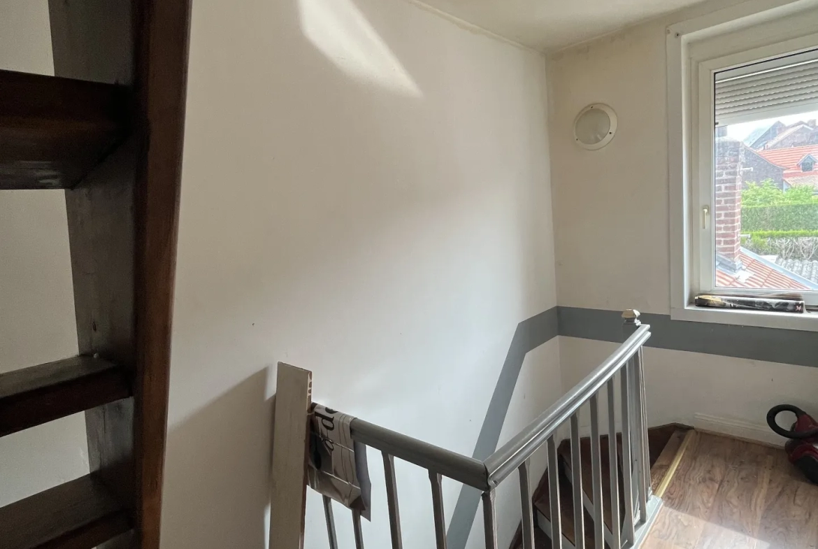 Maison de ville Pont à Vendin - 90m2 - 2 chambres - Cave et cour 