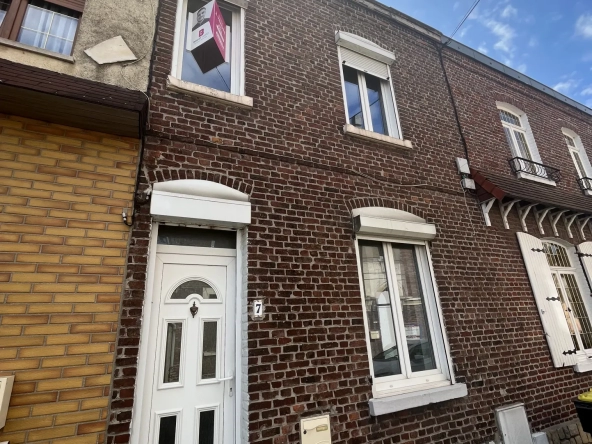 Maison de ville Pont à Vendin - 90m2 - 2 chambres - Cave et cour