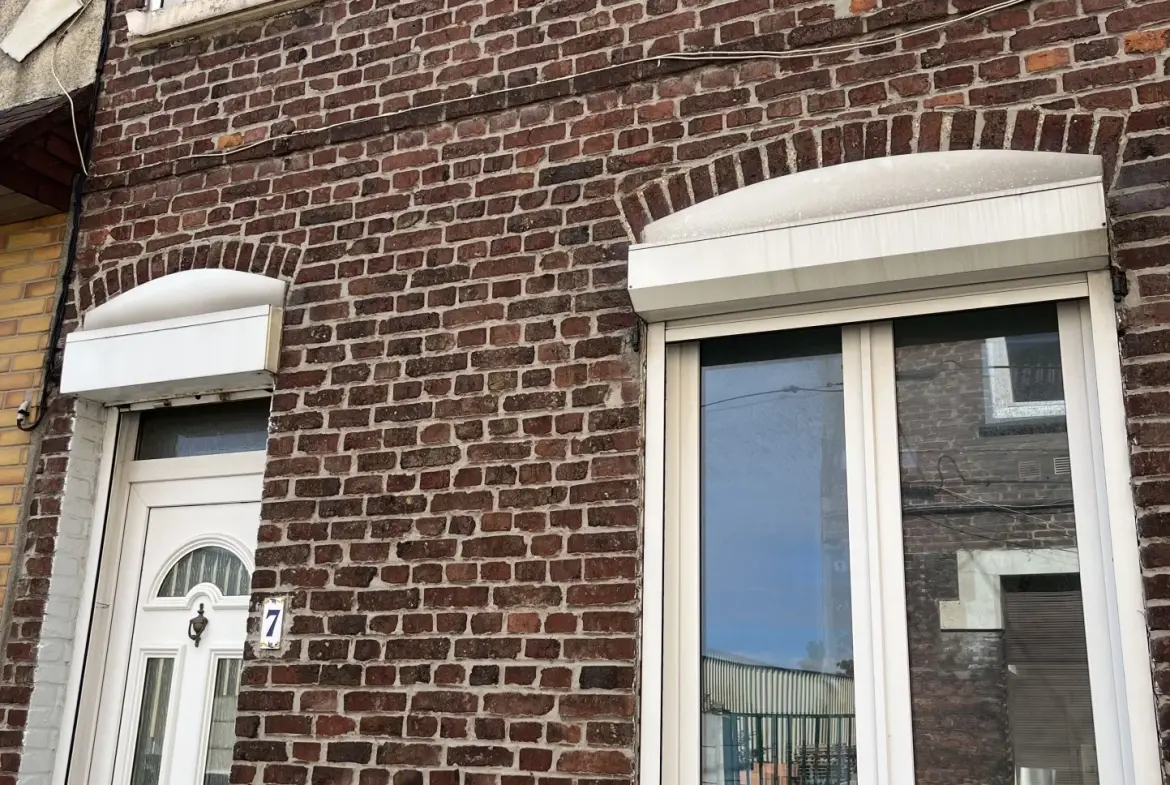 Maison de ville Pont à Vendin - 90m2 - 2 chambres - Cave et cour 