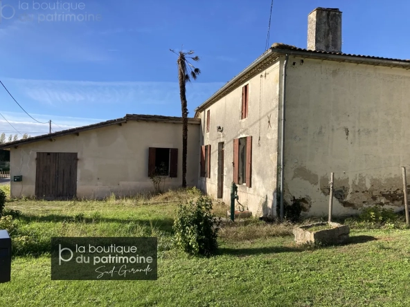 Maison en pierre à rénover à Bazas (33430)
