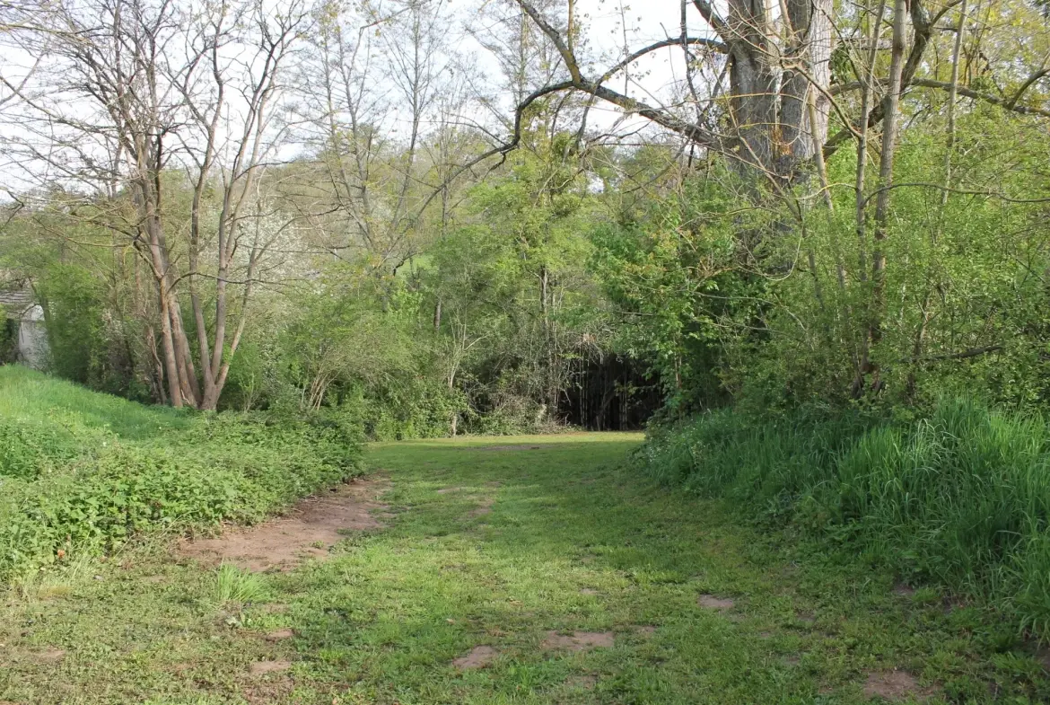 Urçay - Maison récemment rénovée sur 4000 m2 de terrain au bord d'un petit ruisseau. 
