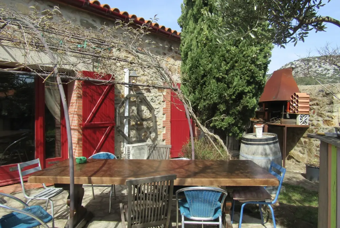 Maison de village plain-pied à vendre à St Paul de Fenouillet 