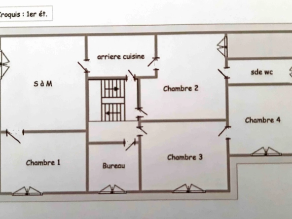 Maison T5 à rénover sur 279m2 de terrain à Sigean 