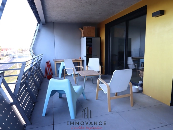 Vente T2 50m2 avec terrasse et place de parking à Montpellier 