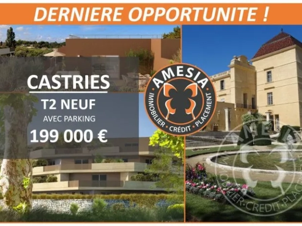 Appartement T2 Neuf à CASTRIES - 222 000 Euros