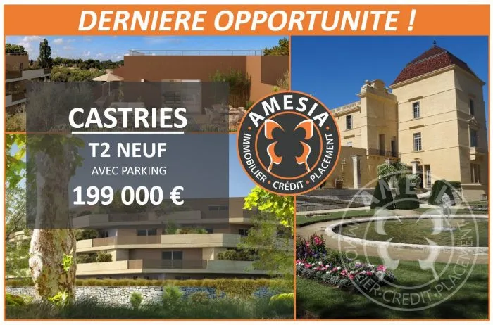 Appartement T2 Neuf à CASTRIES - 222 000 Euros 
