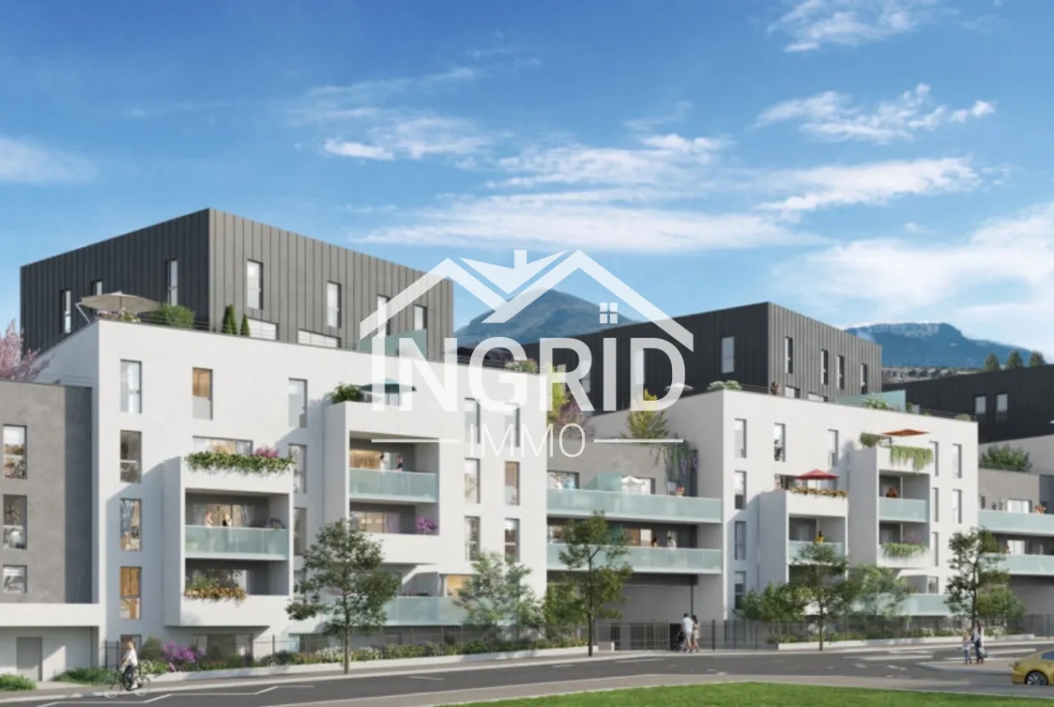 Appartement T2 avec balcon et parking couvert à Thonon-les-Bains 