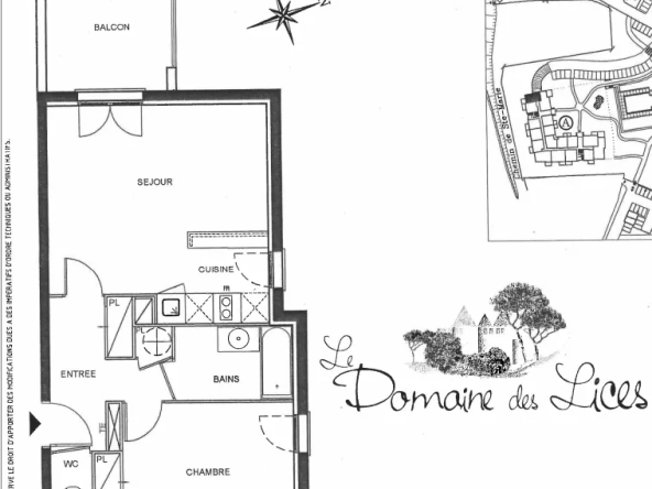 Appartement T2 déjà loué avec terrasse et parking à Carcassonne 