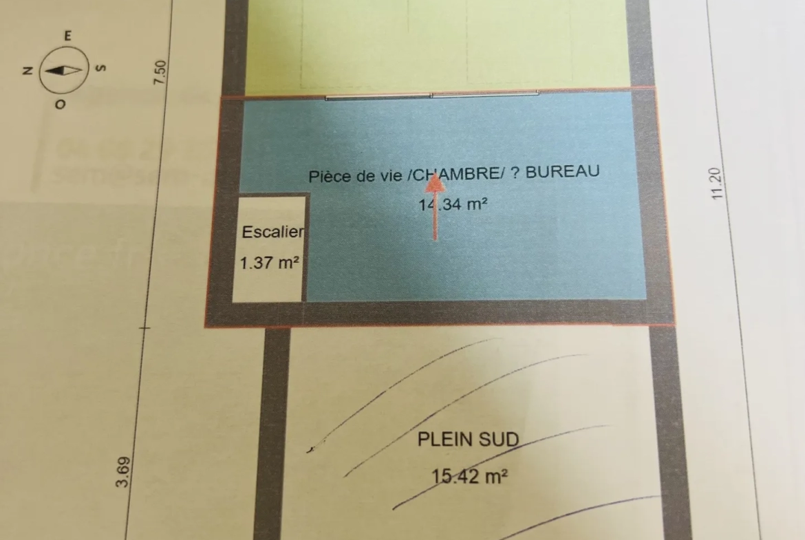 Garage avec remise à rénover de 85m2 à Lunel 