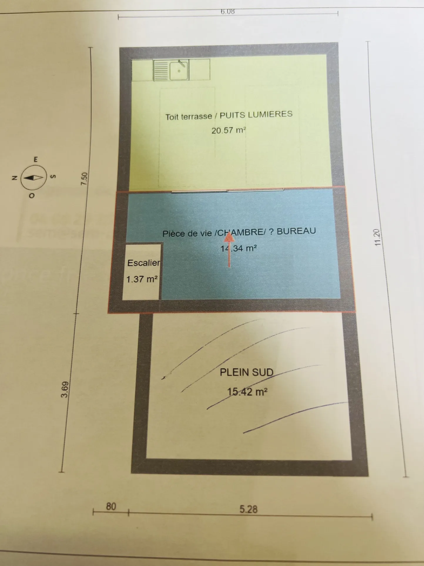 Garage avec remise à rénover de 85m2 à Lunel 