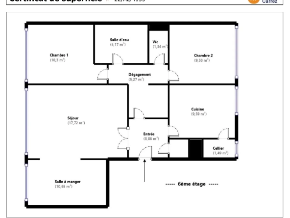 Appartement extrêmement lumineux à Livry Gargan - 74m² 
