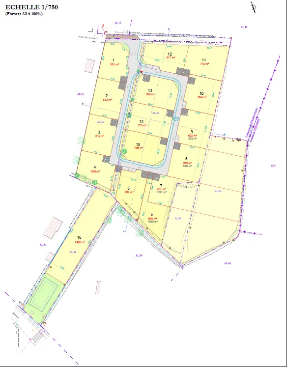 Terrain constructible viabilisé avec vue sur les Pyrénées à Soumoulou 