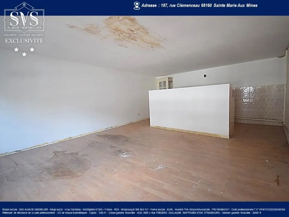 Appartement à rénover à Sainte-Marie-Aux-Mines (68) - 61.90m2 