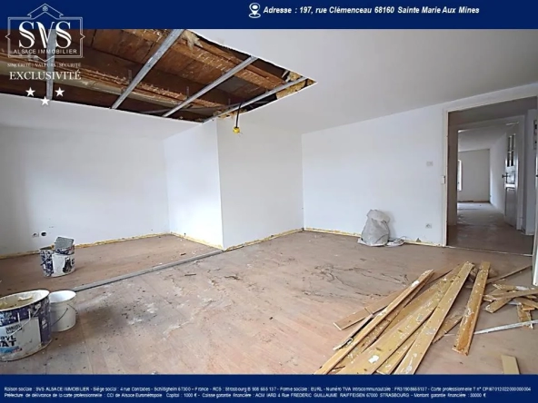 Appartement à rénover à Sainte-Marie-Aux-Mines (68) - 61.90m2 