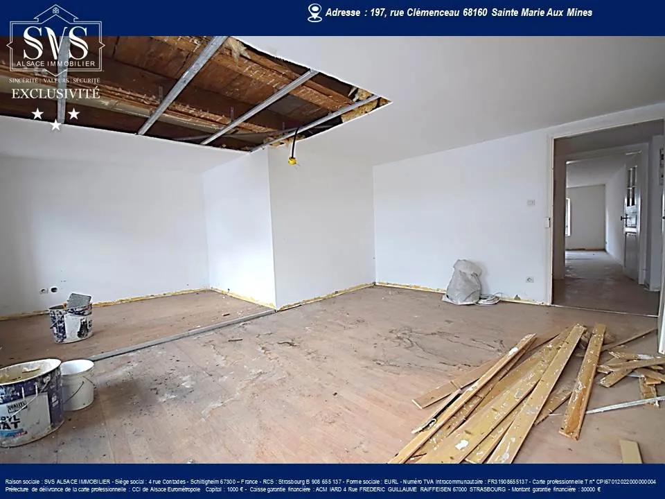 Appartement à rénover à Sainte-Marie-Aux-Mines (68) - 61.90m2 