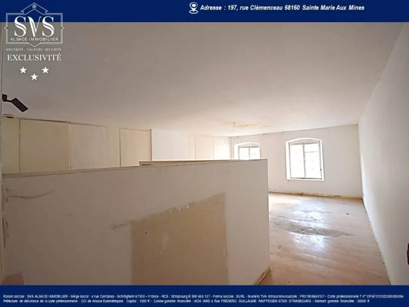 Appartement à rénover à Sainte-Marie-Aux-Mines (68) - 61.90m2 