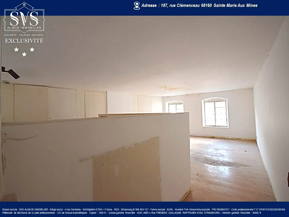 Appartement à rénover à Sainte-Marie-Aux-Mines (68) - 61.90m2 