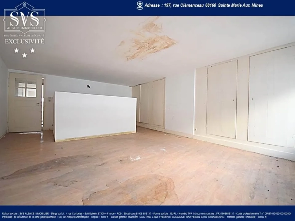 Appartement à rénover à Sainte-Marie-Aux-Mines (68) - 61.90m2 