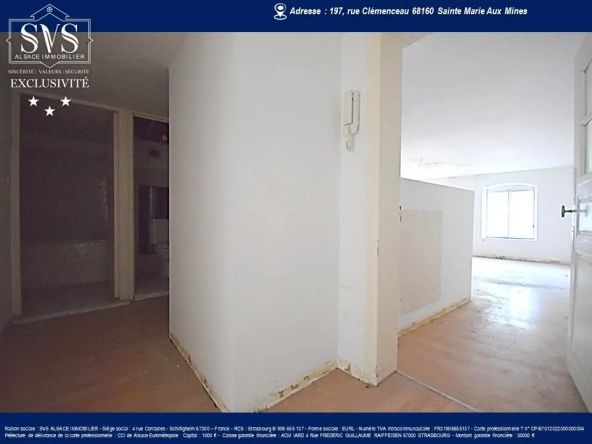 Appartement à rénover à Sainte-Marie-Aux-Mines (68) - 61.90m2 