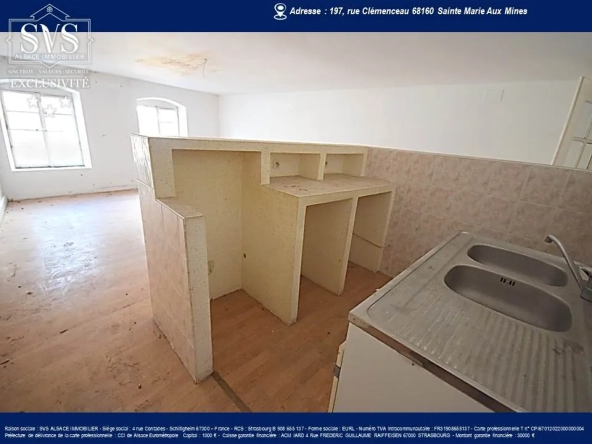 Appartement à rénover à Sainte-Marie-Aux-Mines (68) - 61.90m2 