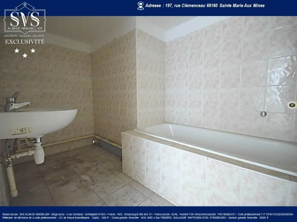 Appartement à rénover à Sainte-Marie-Aux-Mines (68) - 61.90m2 