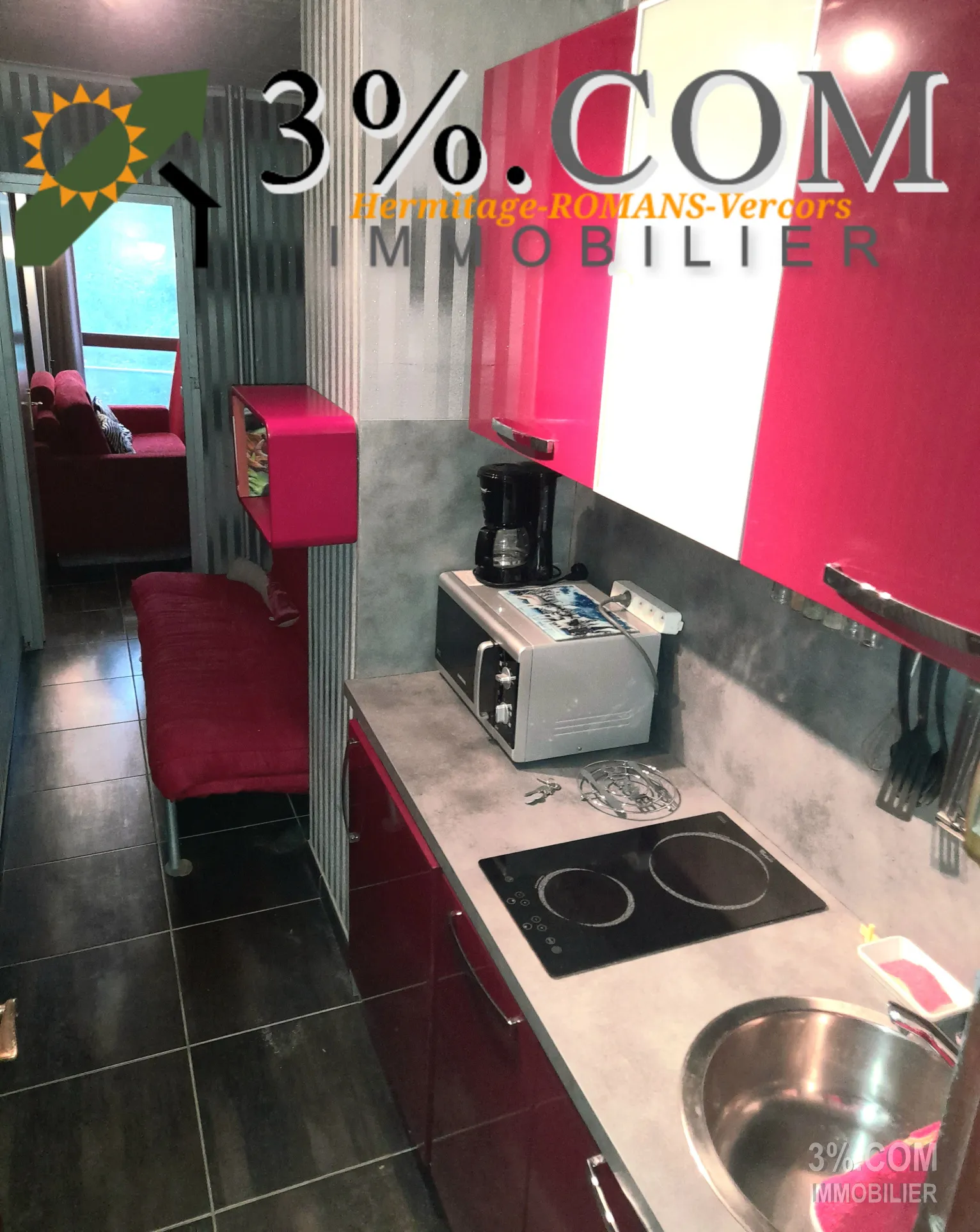Studio 22m2 + Casier ski AU PIED DES PISTES à Villard-de-Lans (38250) 