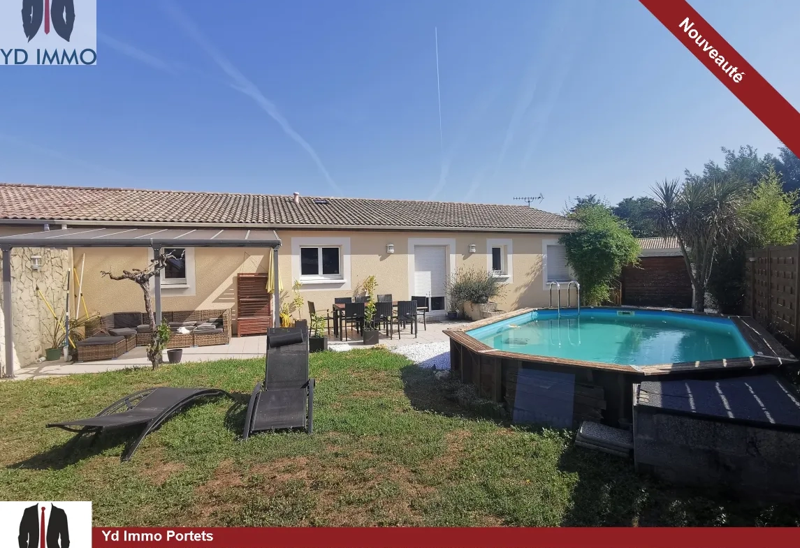 Maison 100m2 Podensac 4 chambres piscine proche gare 