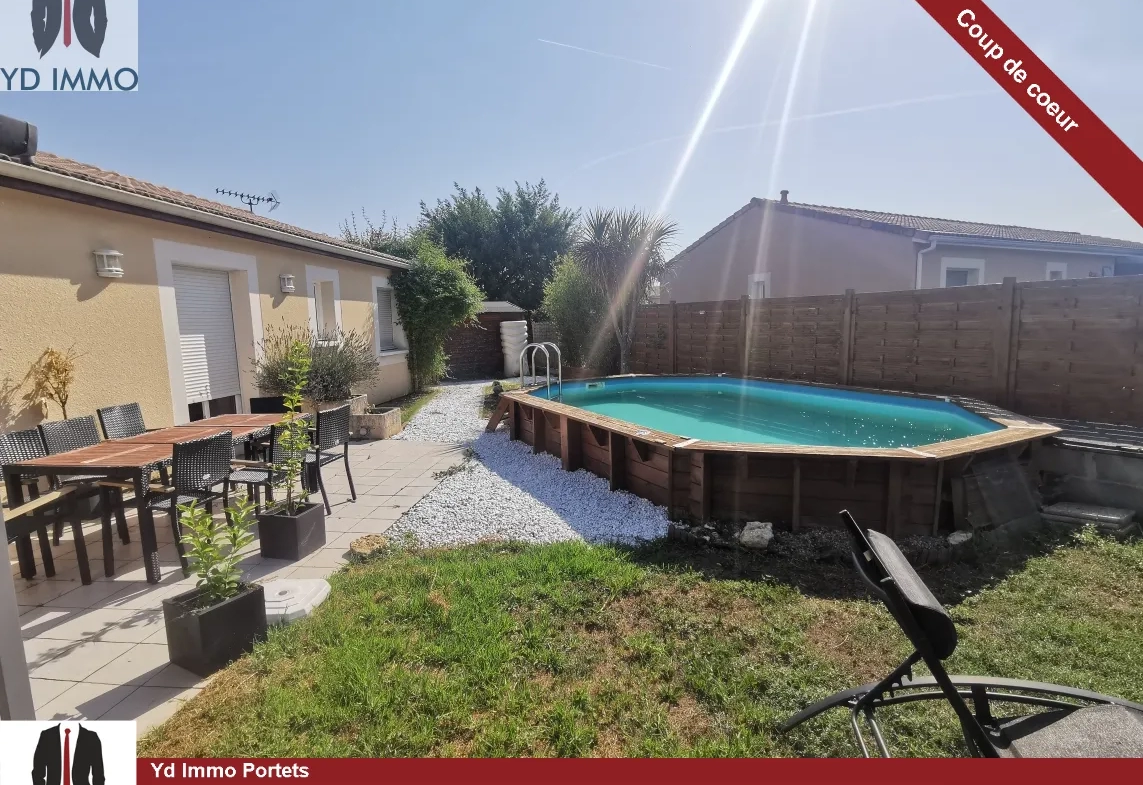Maison 100m2 Podensac 4 chambres piscine proche gare 