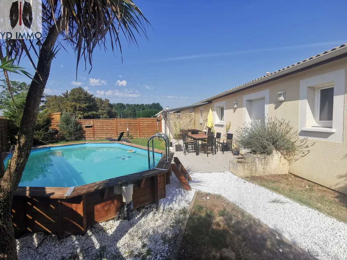 Maison 100m2 Podensac 4 chambres piscine proche gare 