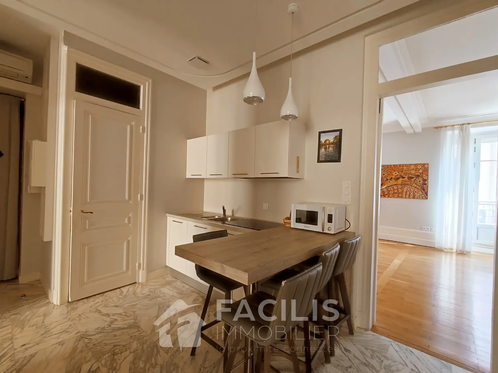 Appartement de 80m2 rénové proche de la place Victor Hugo à Grenoble 