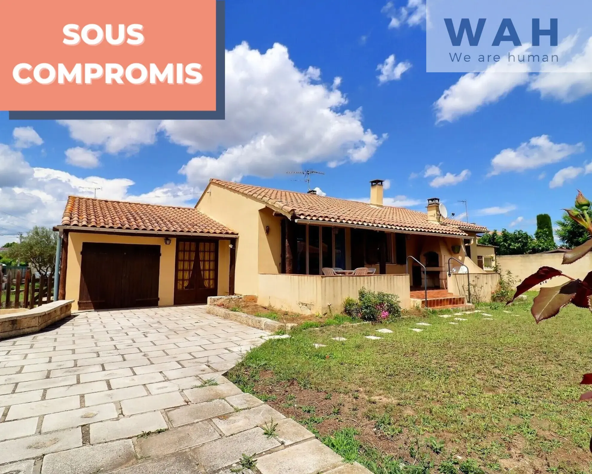 Maison de plain-pied sur terrain de 550m2 - Le Cailar 