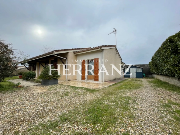 Maison individuelle de plain-pied avec 3 chambres et jardin à Libourne