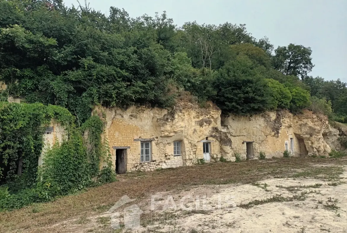 Terrain constructible avec vue panoramique plein sud à Chinon 