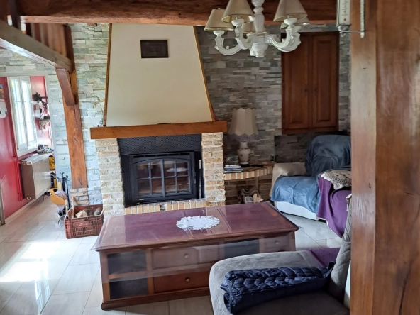 Longère de 114 m2 avec terrain de 2524 m2 à Greuville 