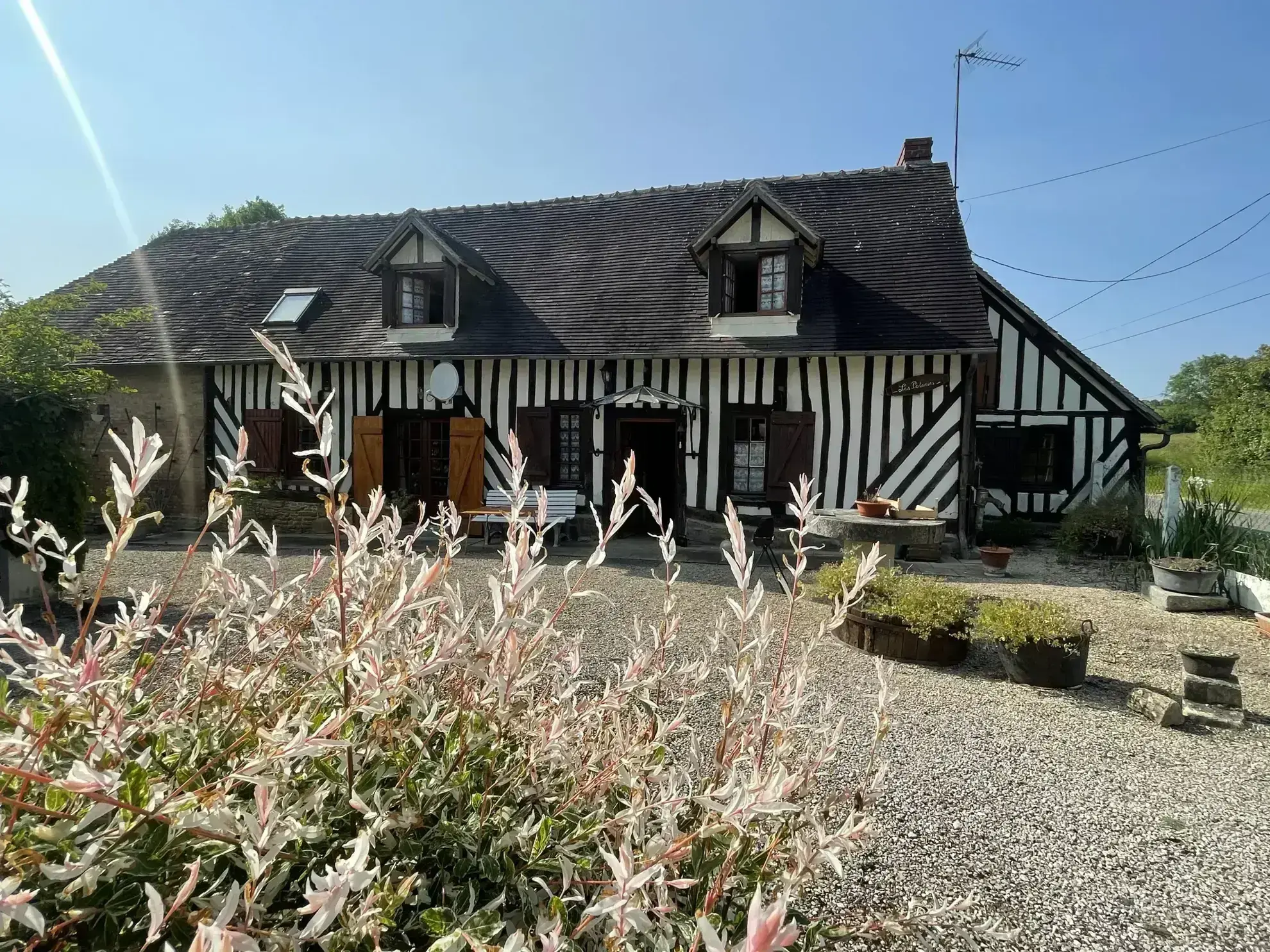 Maison normande à Vieux pont en auge 
