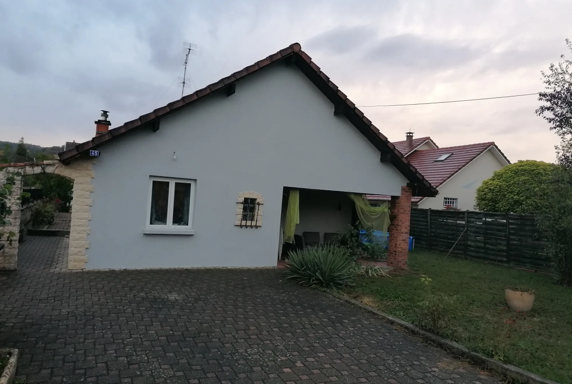 Maison de plain pied 117m2 à vendre à Mandeure 