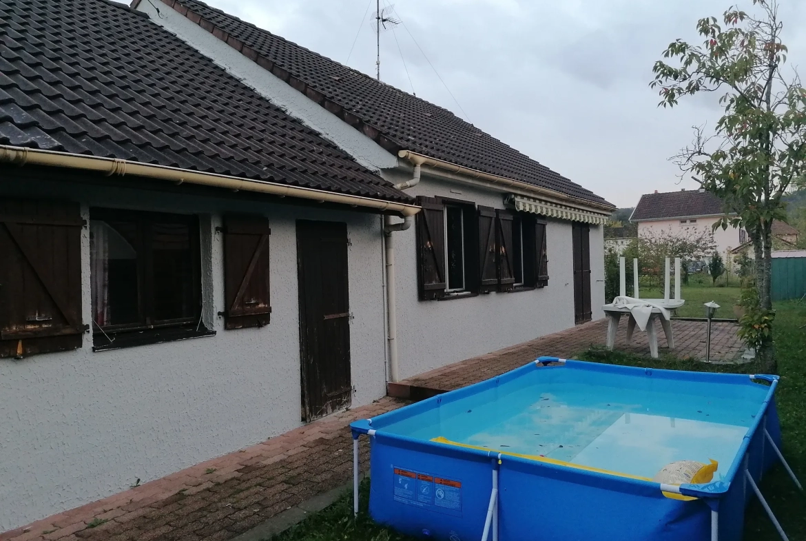 Maison de plain pied 117m2 à vendre à Mandeure 
