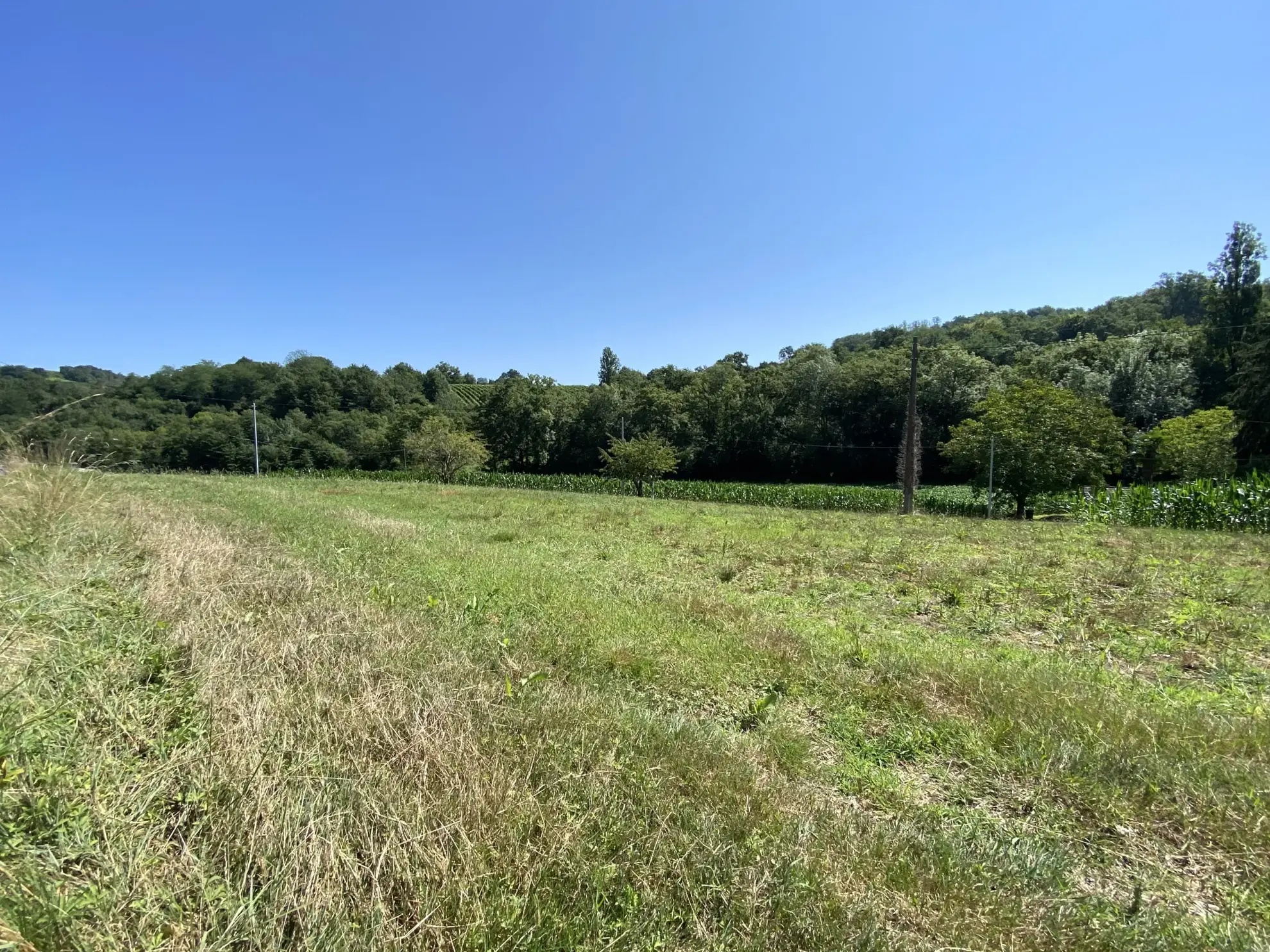 Terrain constructible de 1850 m2 à Monein, quartier Coos 