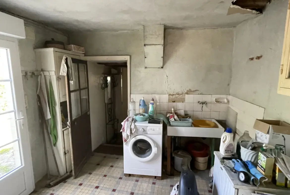 Ensemble immobilier à Noyant-Villages avec 2 maisons et grange 