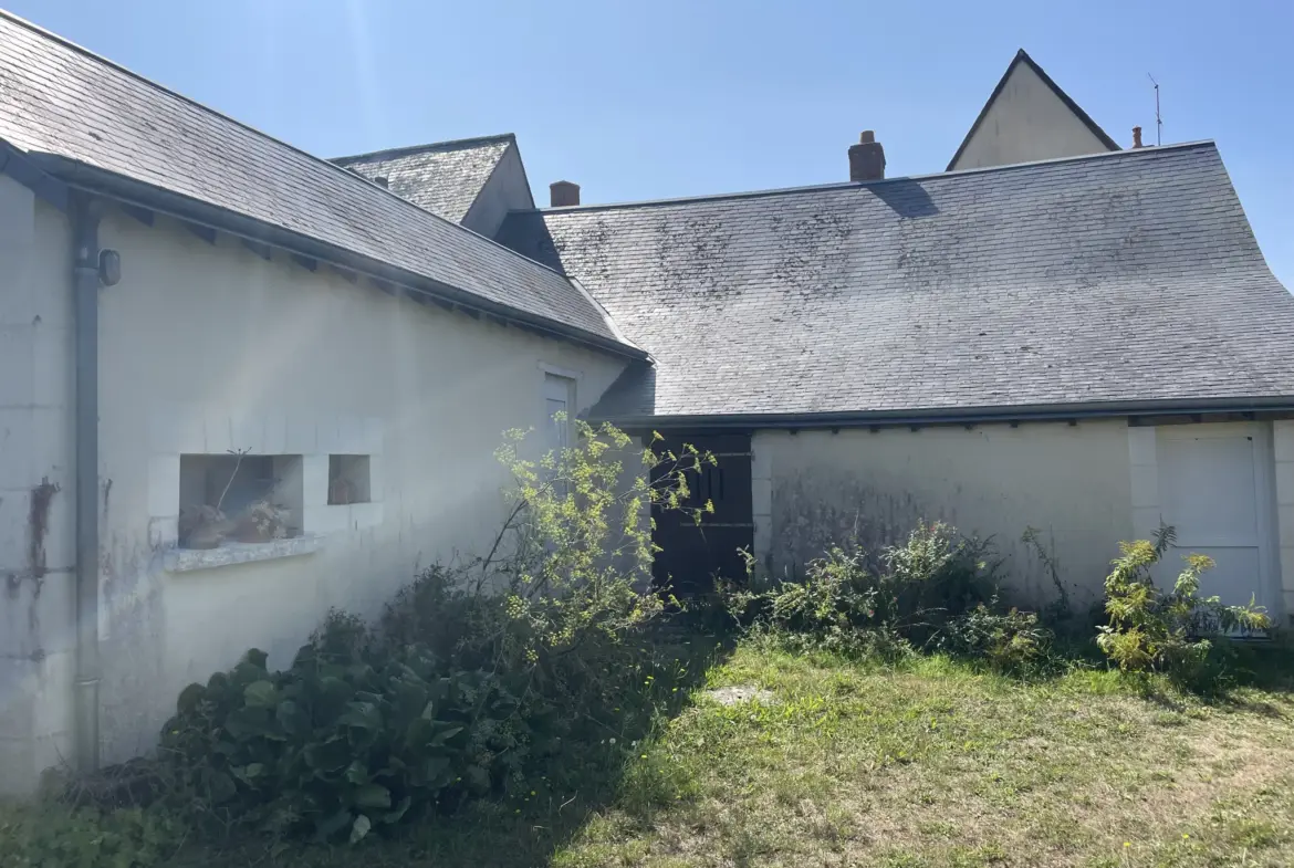 Ensemble immobilier à Noyant-Villages avec 2 maisons et grange 