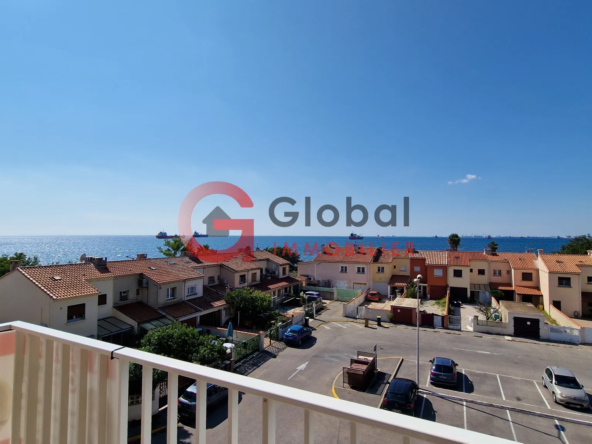 À vendre : Magnifique appartement T3 avec vue sur la mer à Port de Bouc 