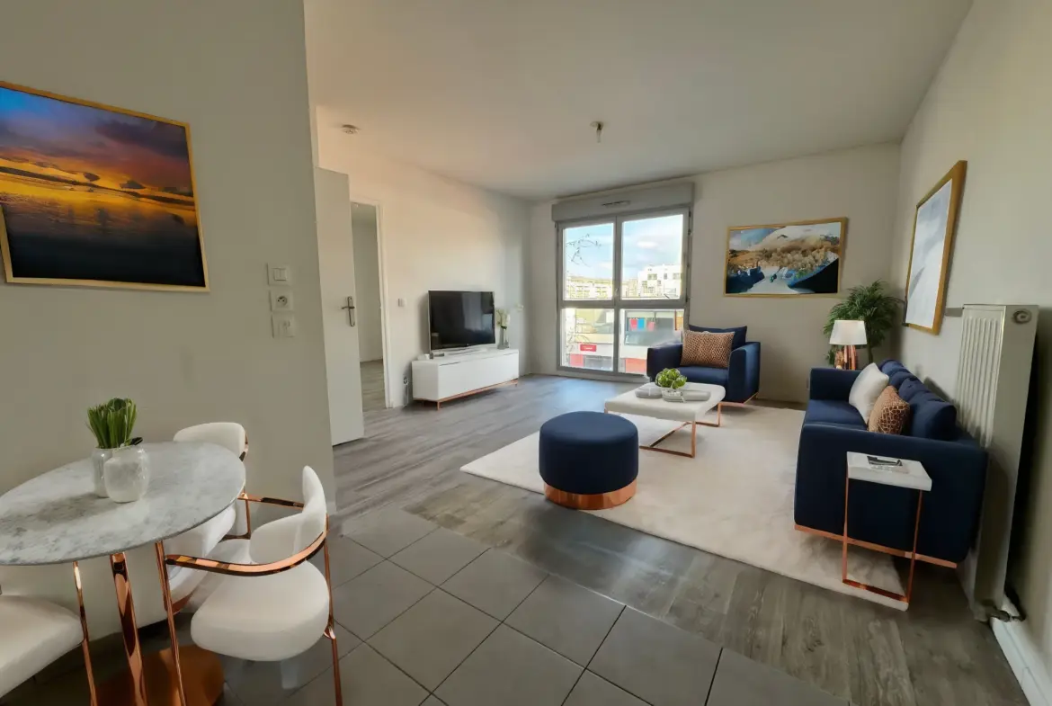 À vendre : Appartement 2 pièces de 43 m² à Cergy-le-Haut 