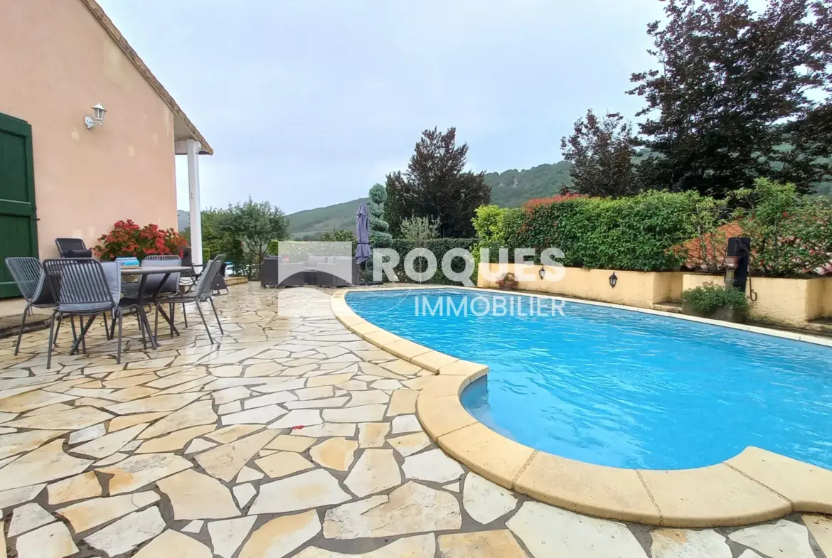 Maison avec piscine à vendre à Compregnac 