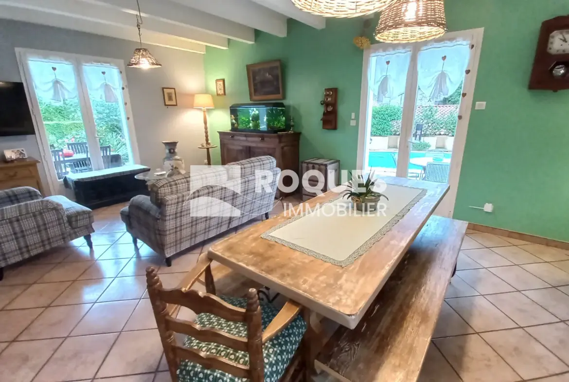 Maison avec piscine à vendre à Compregnac 