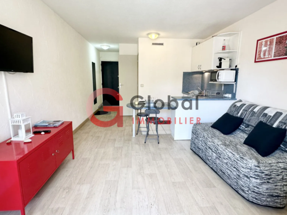 T1 Biarritz Front de Mer de 26,64 m2 - Location Saisonnière Autorisée 