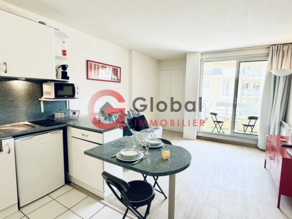 T1 Biarritz Front de Mer de 26,64 m2 - Location Saisonnière Autorisée 
